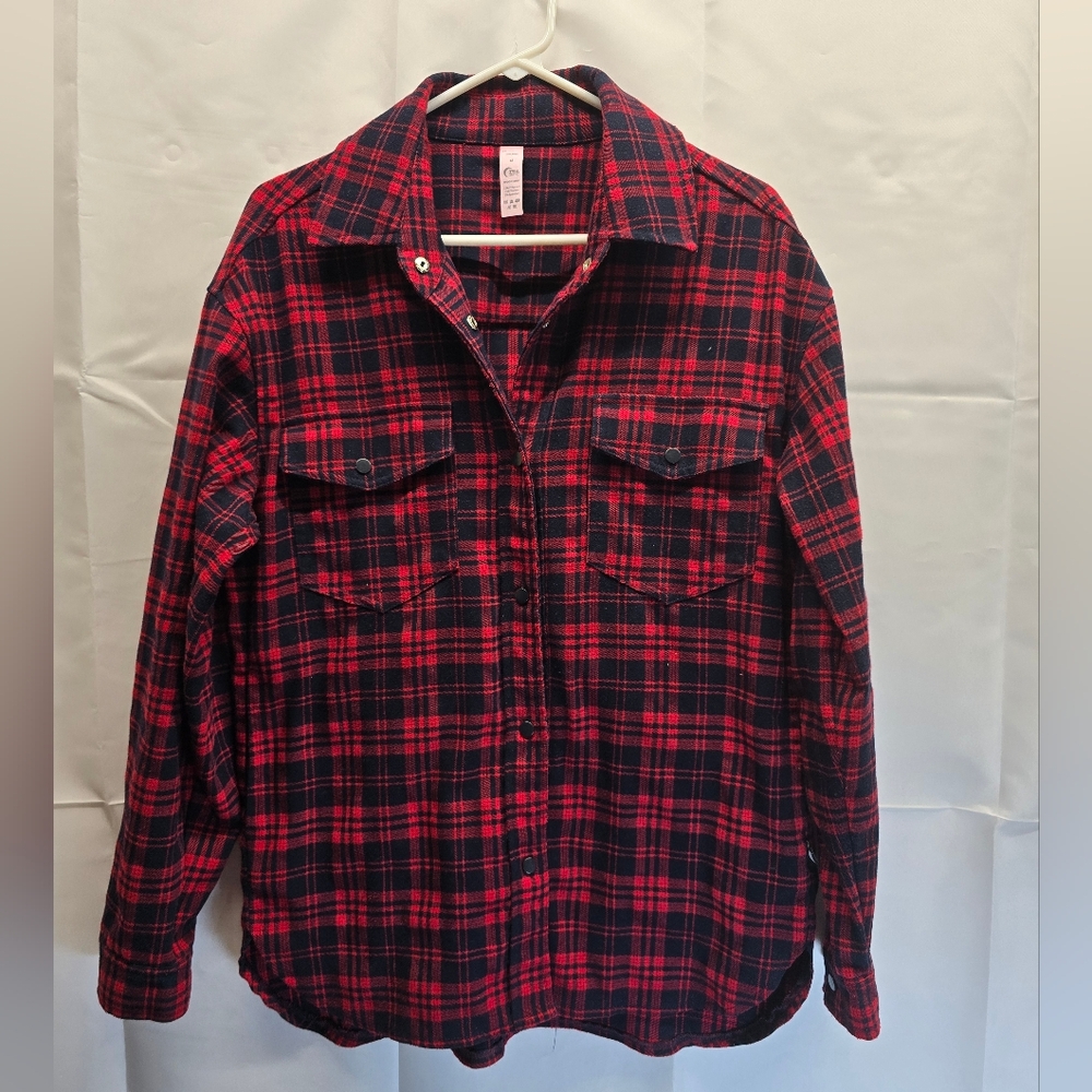 Zyia Active Flannel Shirt - Picture 1 of 3